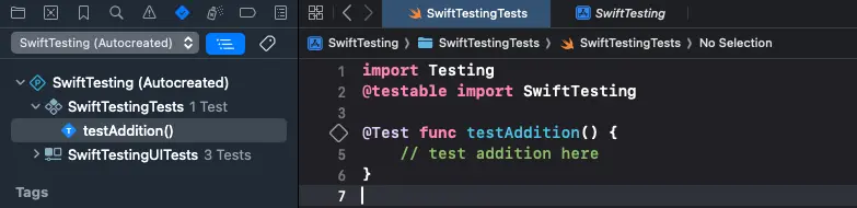 Writing your first test