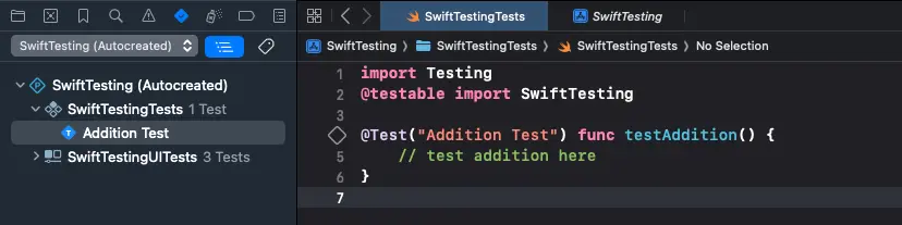 Customising your test’s name